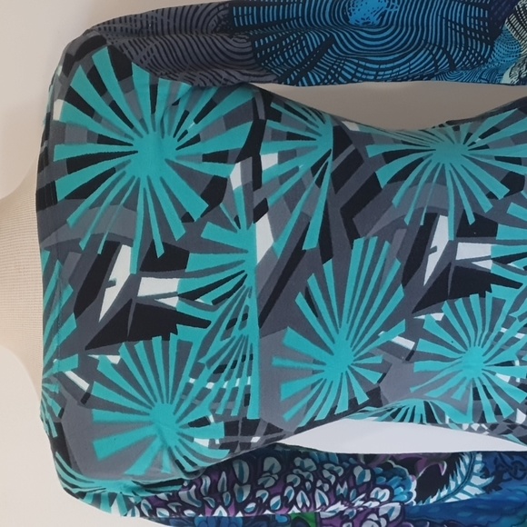 Aller Simplement Size S (approx 12) Blue Long Sleeve Stretch Dress 100% … - Picture 6 of 8